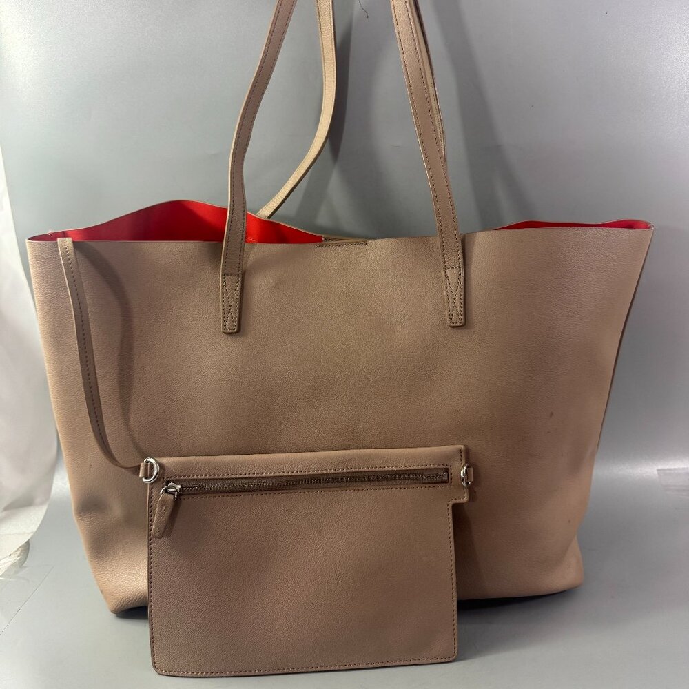 Leatherology Belmont Structured Tote in Tan